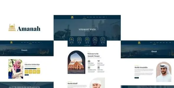 Amanah β Mosque & Islamic Center Elementor Template Kit